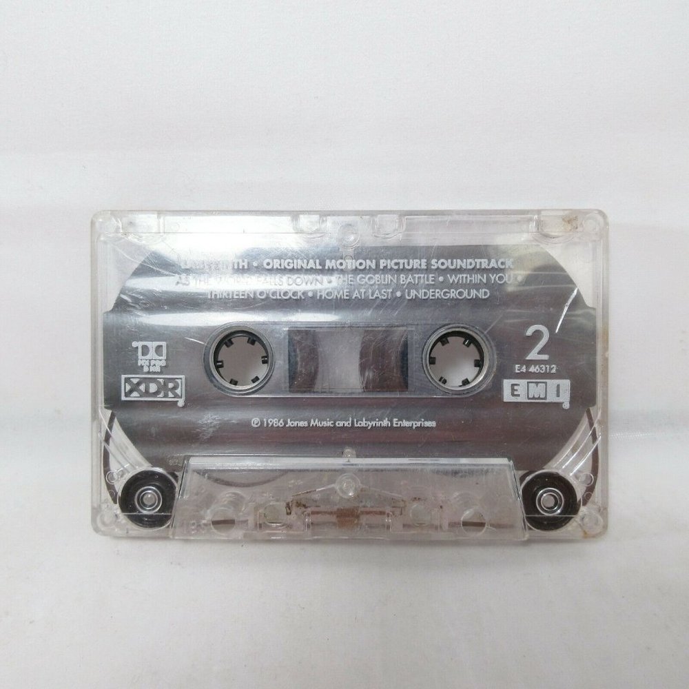 Labyrinth Original Motion Picture Soundtrack 1986 XDR EMI E4 46312 Cassette - Picture 7 of 9